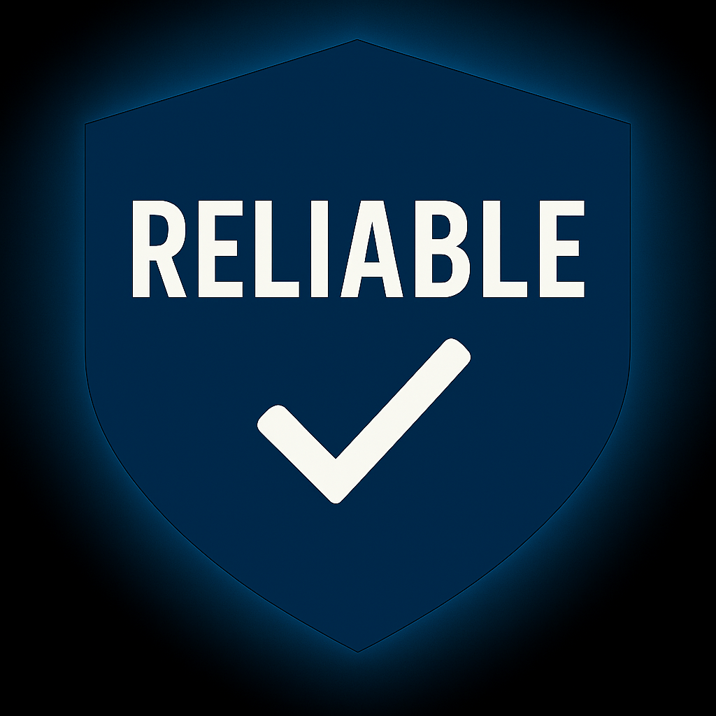 Reliable shield icon